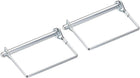 Shaft Locking Pin - 8mm x 90mm Coupler Pin for Farm Trailers Wagons Lawn Garden in Square 2Pcs