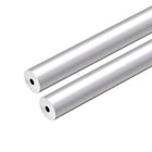 6063 Aluminum Round Tube, 300mm Length 12mm OD 3mm Inner Dia Seamless Aluminum Straight Tubing 2 Pcs