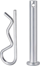2x40mm Carbon Steel R Shaped Spring Cotter Clips Pins with 6x45mm Zinc Plated Single Hole Clevis Pins, Silver Tone, Pack of 40