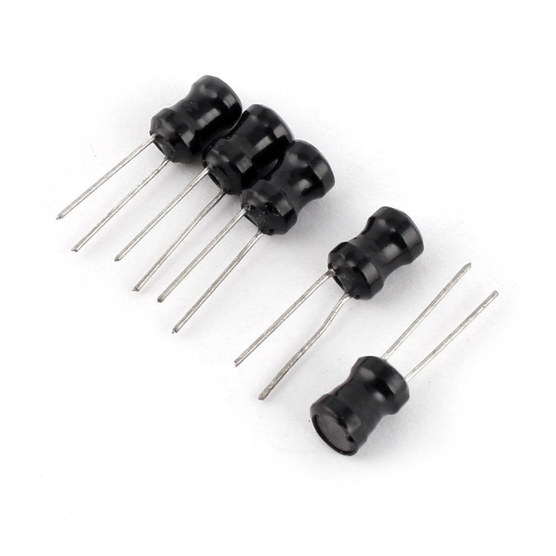 104K 100mH Radial Lead Type Inductor Through Hole Mount Electronic Black 5 Pcs