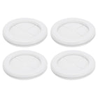 4Pcs Rubber Grommets 2-3/8" (60mm) Drill Hole, 2" (50mm) ID Double Sided Hole Plugs Ring Gasket for Firewall Cable Wire Protecting, White
