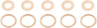 Round Flat Washer, 6mmx10mmx1mm Copper 50pcs and 24mmx30mmx1.5mm Copper 10pcs