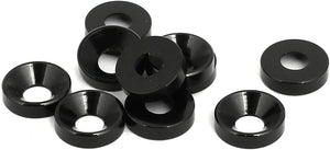 M4 Lega di Alluminio Copri Testa Bumper Lavaggio Baia Motore Nero 10pz