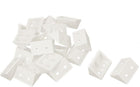 33mmx19mmx19mm Plastic Right Angle Corner Brace Bracket White 20 Pcs