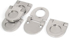 Mobiletto Cassetto Incasso Maniglia Cerniera Manopola Tono Argento 5pz