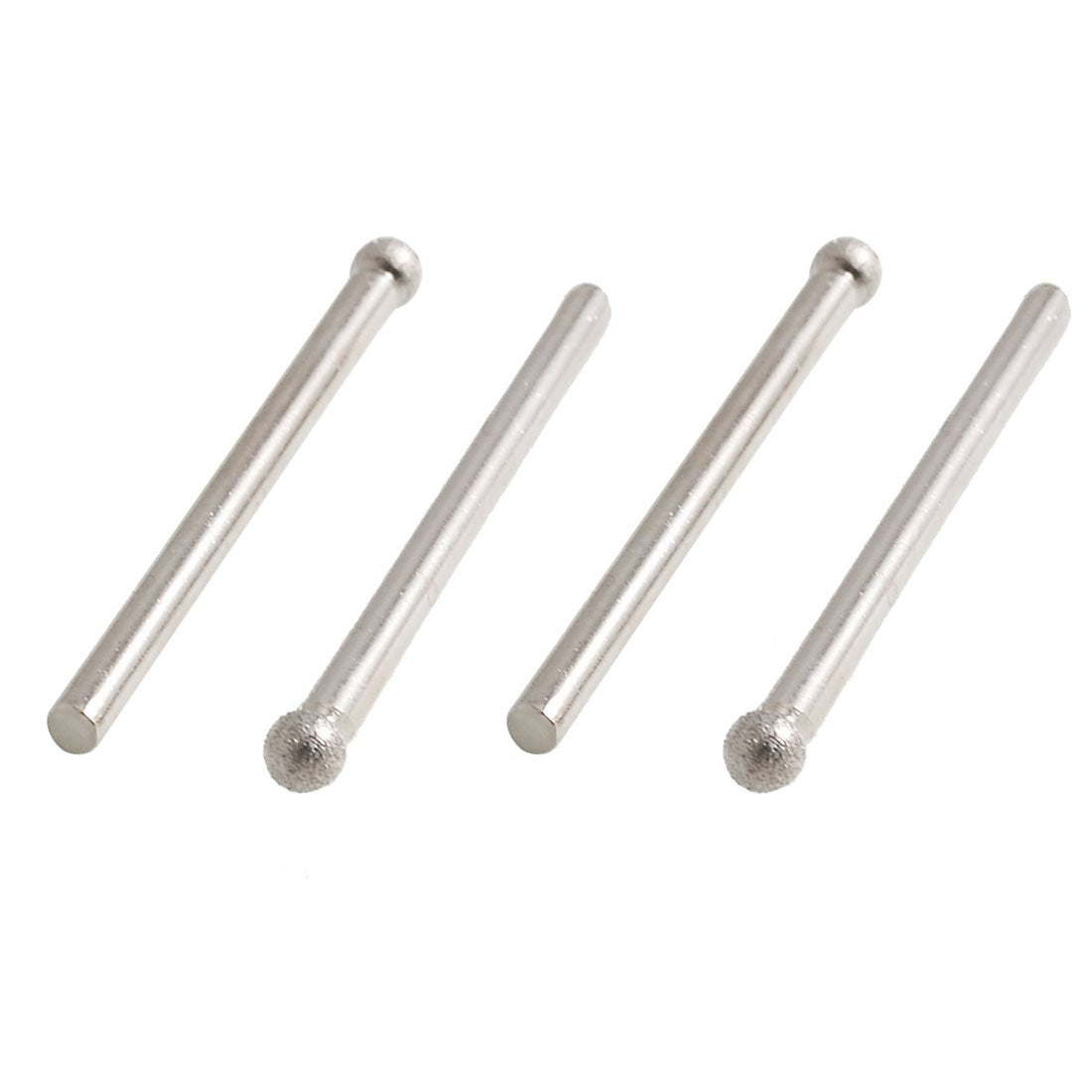 4 x 4mm Ball Nose 3mm Shank Diamond Mounted Point Grinding Bits