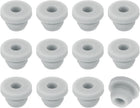 12Pcs Rubber Grommets, Mount Dia 6mm ID 3.5mm Snap Firewall Hole Plug, Anti-Scratch Hole Cover Plug for Electrical Box Cable Wiring, Gray