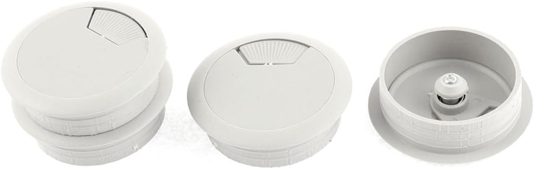 Computer Table Round Wire Cable Hole Cover Cap Grommets 50mm Dia 4pcs