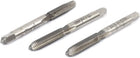 3pcs M6x64mm Round Shank High Speed Steel HSS 3 Flutes Machine Screw Metric Tap