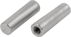 2Pcs 304 Stainless Steel 8mm Nominal Dia 30mm Length M5 Female Thread Taper Pin