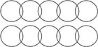 Nitrile Rubber O-Rings, 34mm OD 32mm ID 1mm Width, Metric Sealing Gasket, Pack of 10
