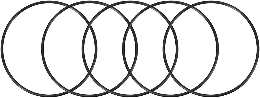 Nitrile Rubber O-Rings 140mm OD 132mm ID 4mm Width, Metric Sealing Gasket for Automotive Machine Plumbing, Pack of 5