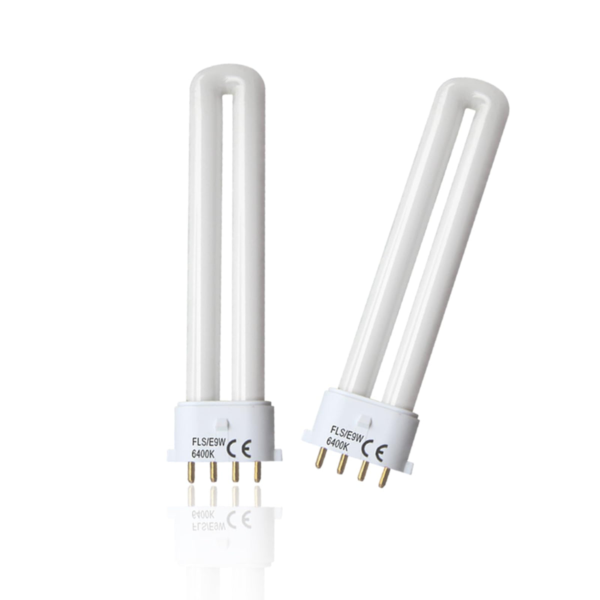 FLS/E9W 6400K Camping Laterne Glühbirne, 5,5 Zoll Spezialgröße, 4 Pin, 2 Pack