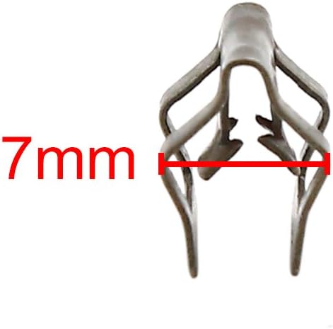 LinkMejor 10Pcs 7mm Hole Metal Rivets Car Interior Dashboard Panel Trim Clips Retainer