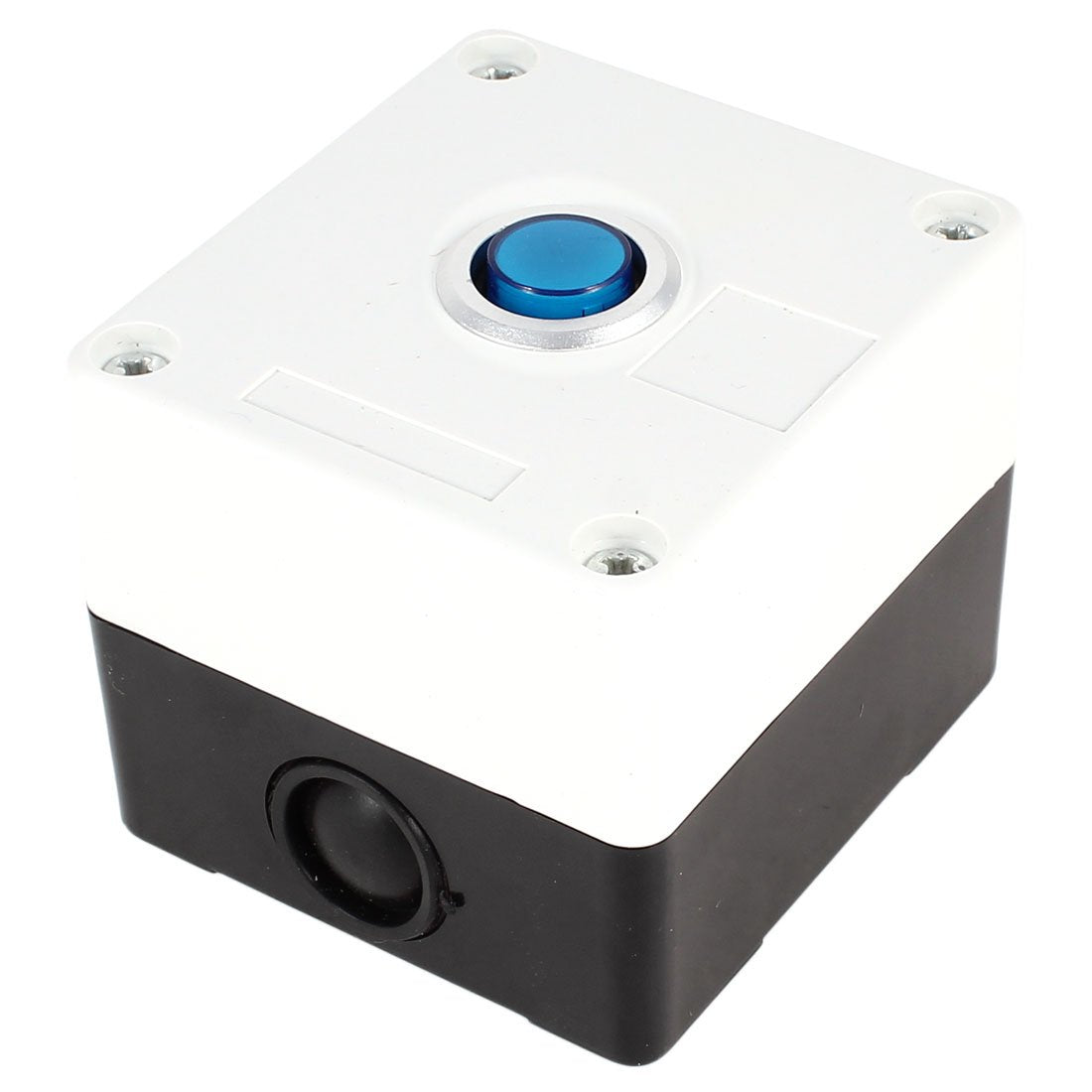 a14060900ux0952 Lamp SPDT Momentary Action Push Button Control Station Box, DC 24V, Blue