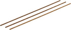 M3 Male Threaded 0.5mm Pitch All Thread Brass Rod Bar Gold Tone 250mm Long 3 Pcs