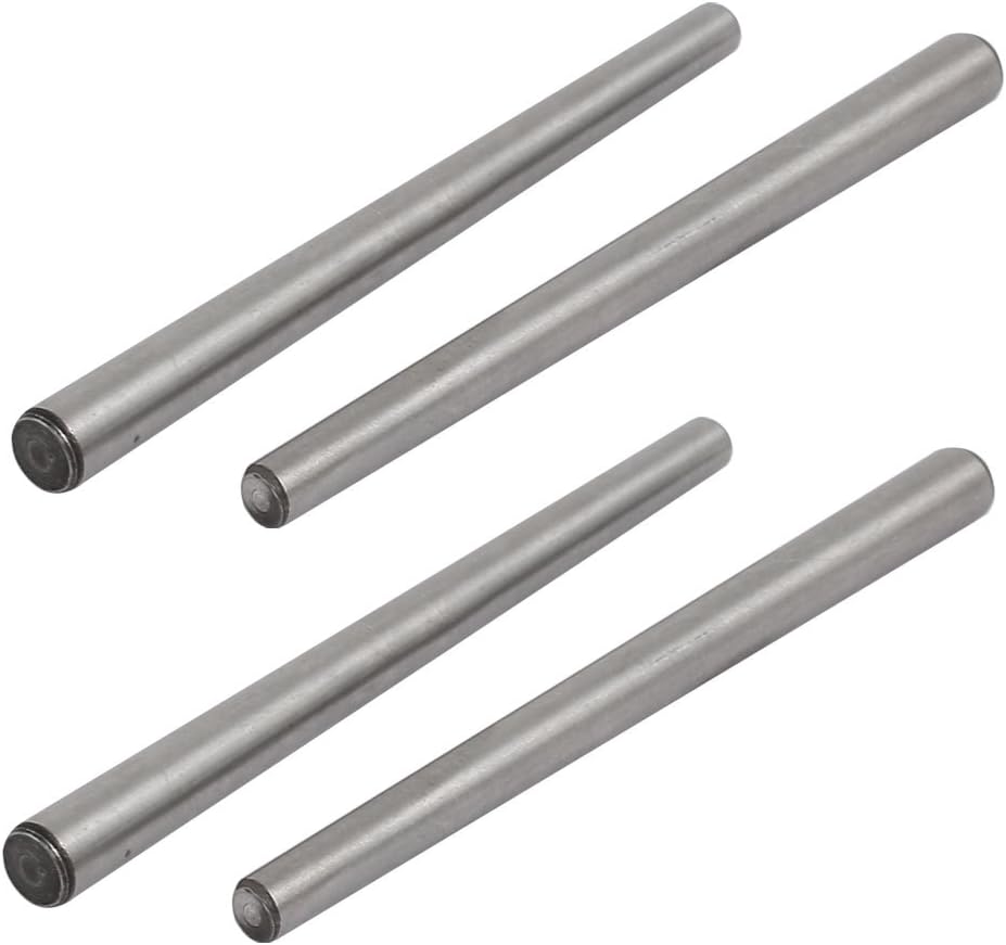 Carbon Steel GB117 100mm Length 6mm Small End Diameter Taper Pin 4pcs