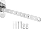 1 Pcs 12.2x1.5 Inch Wandmontage Kledinghaak, Opvouwbare Kledingdroger, Wasmachine Haak Droger Rack Kledinghaak voor Slaapkamer Badkamer Kledingkast, Zilver