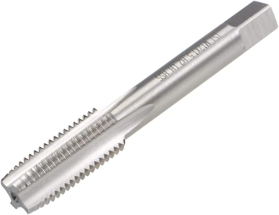 Metric Machine Tap Left Hand M12 Thread 1.5 Pitch H2 4 Flutes High Speed Steel Screw Thread Taps Tapping Tool
