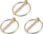 Linch Pin with Ring - 6mm x 45mm Trailer Pins Assortment Kit for Boat Kayak Canoe Trailer Tractor Trolley 3Pcs