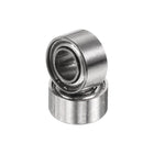 2pcs R133ZZ Deep Groove Ball Bearings 3/32" ID x 3/16" OD x 3/32" Height Miniature Bearings Double Metal Shielded Chrome Steel Z1 Bearing for Engineering Machinery, ABEC1