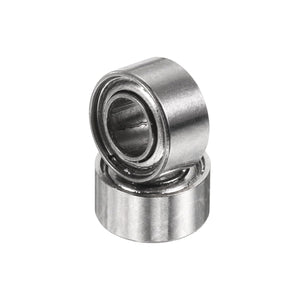 2pcs R133ZZ Deep Groove Ball Bearings 3/32" ID x 3/16" OD x 3/32" Height Miniature Bearings Double Metal Shielded Chrome Steel Z1 Bearing for Engineering Machinery, ABEC1