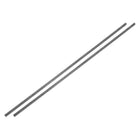 2Pcs Square Steel Bar Stock, 11/64"x11/64"x12"(4mmx4mmx305mm) A36 Square Steel Rod Bars Precision Key Stock for Keyways Structural Support Industrial Machinery DIY Craft