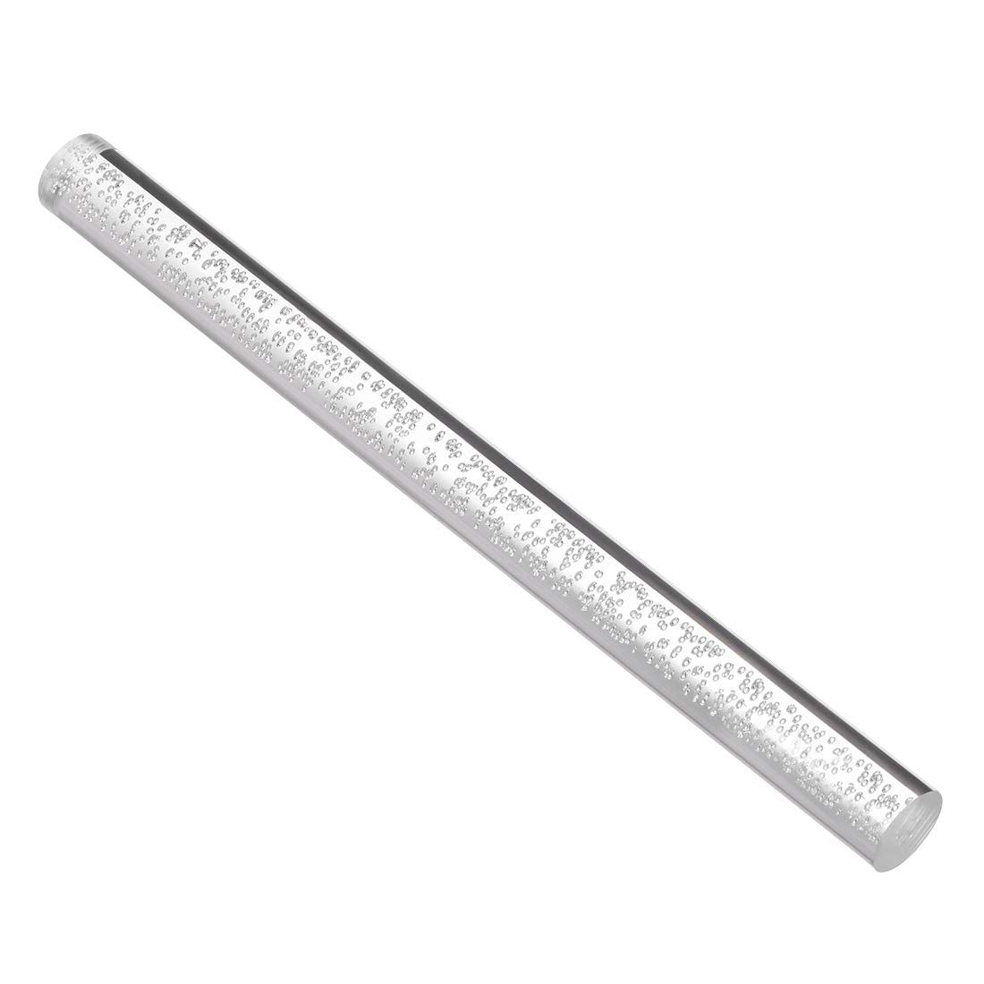 Acrylic Round Rod,1 inch Diameter 10 inch Length,Clear,Bubble Solid Plastic PMMA Bar Stick