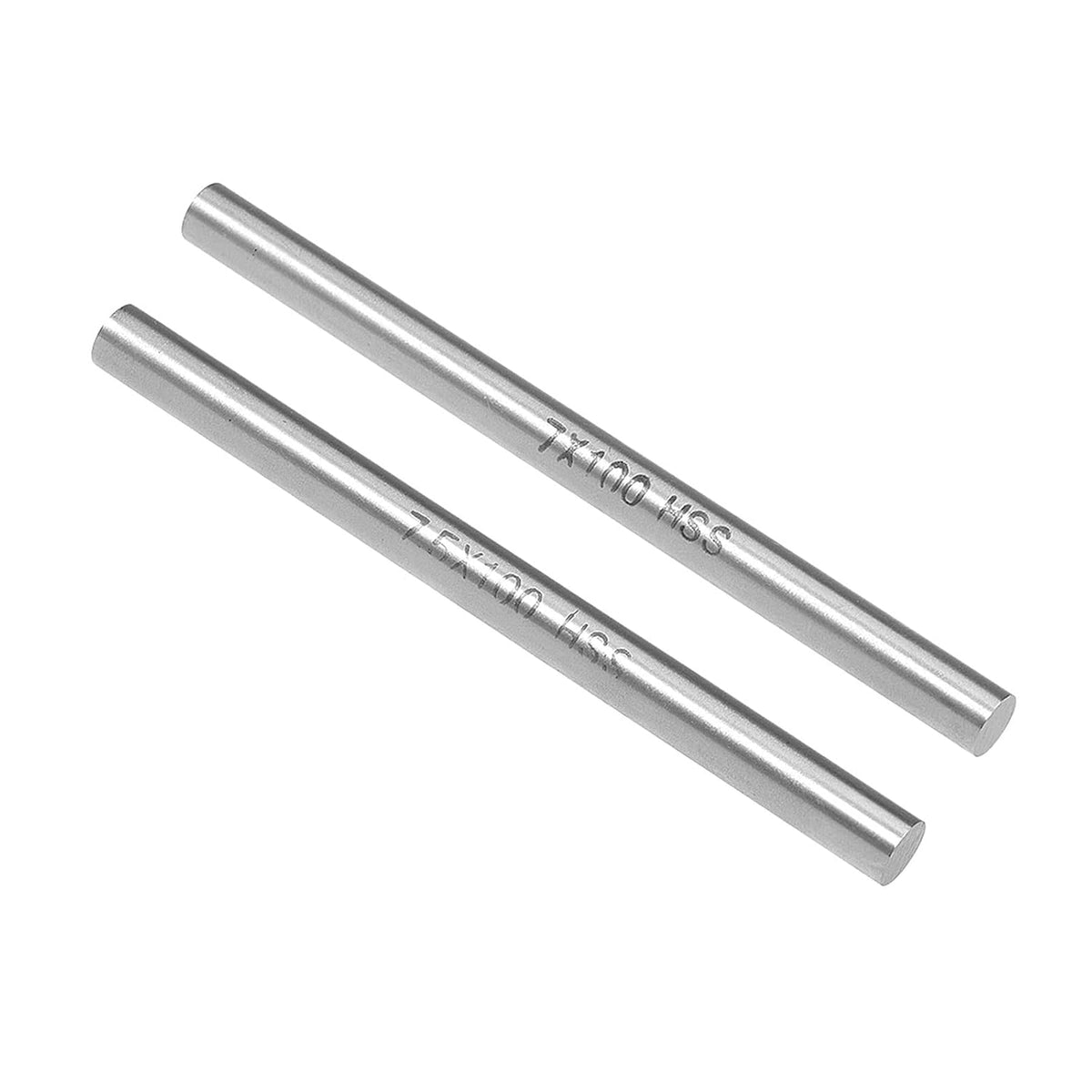 Round Steel Rod, 7mm, 7.5mm High Speed Steel Lathe Bar Stock Tool 100mm Long, for Shaft Gear Drill Lathes Boring Machine Turning 10pcs