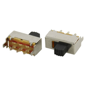 2 Position SPDT On/On 3 Terminals Slide Switch, DC 50V, 0.5 Amp