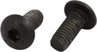 2pcs M5x12mm 10.9 Grade Hex Socket Reverse Left Hand Thread Screw Bolt Black