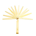 Metric Thickness Feeler Gauge 0.05-1mm 13 Blades Brass Measuring Tool for Width Gap