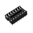 40pcs DIP IC Chip Socket Adaptor, 2.54mm Pitch 2 Row 14 Flat Pins Soldering