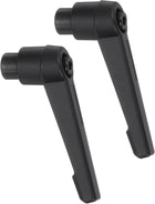 2Pcs M6 Adjustable Knobs Handle Female Thread Push Button Ratchet Quick Release Locking Rotating Bolt for Lathe Machinery, Black
