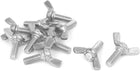 M6x16mm 304 Stainless Steel Wing Butterfly Screw Bolt Silver Tone 10pcs