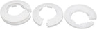 40mm Plastic Wall Flange Radiator Water Pipe Cover White 4pcs