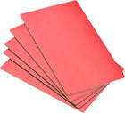 Blank Metal Business Card 100x60x0.6mm Anodized Aluminum Plate for DIY Laser Printing Red 5 Pcs