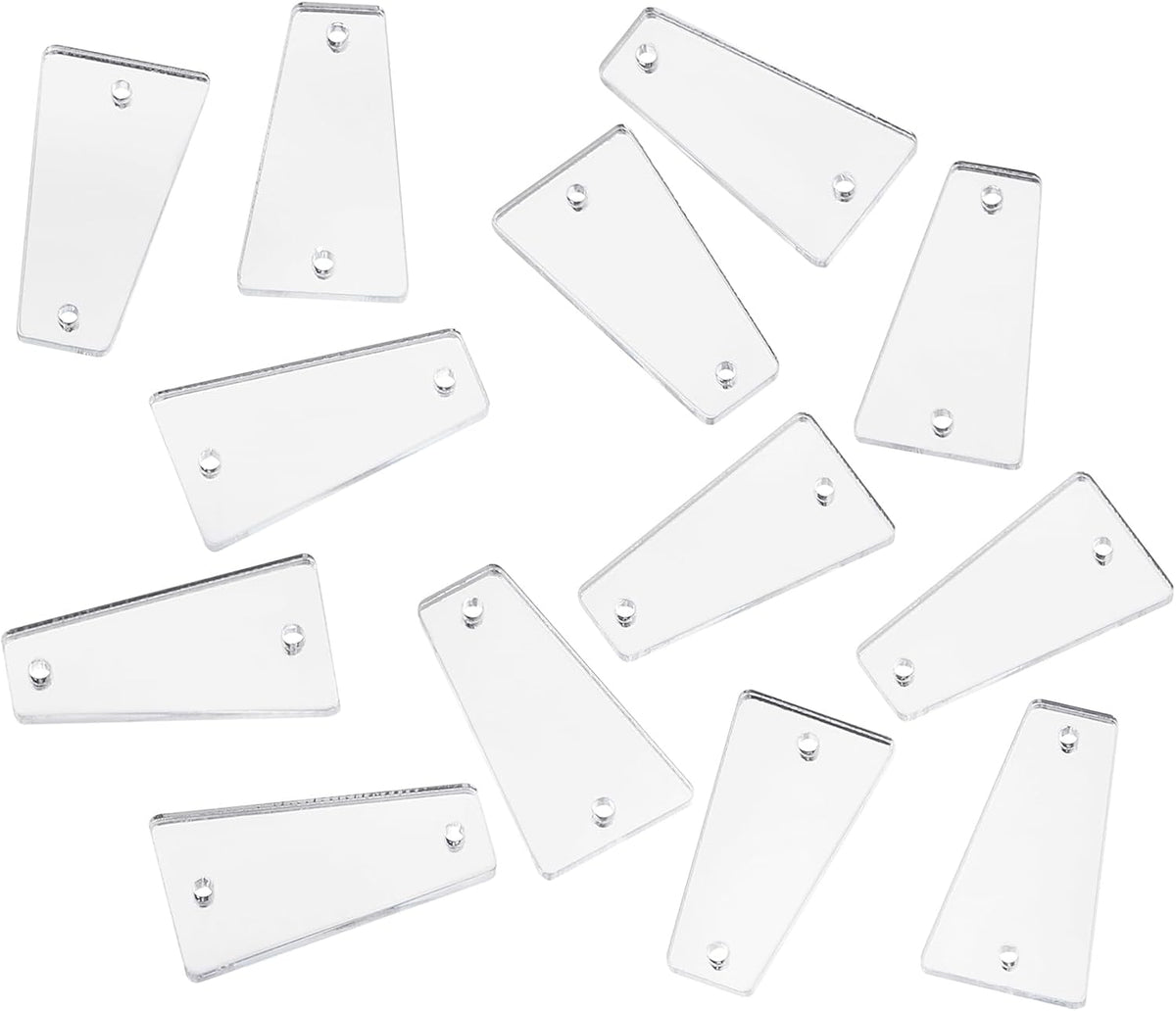 50pcs Silver Acrylic Disk Mirror Rhinestones Beads for Costume