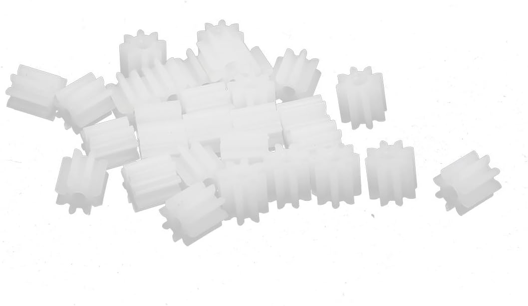 30PCS 8 Teeth 1.5mm Hole Diameter Plastic Gear Wheel for RC Car