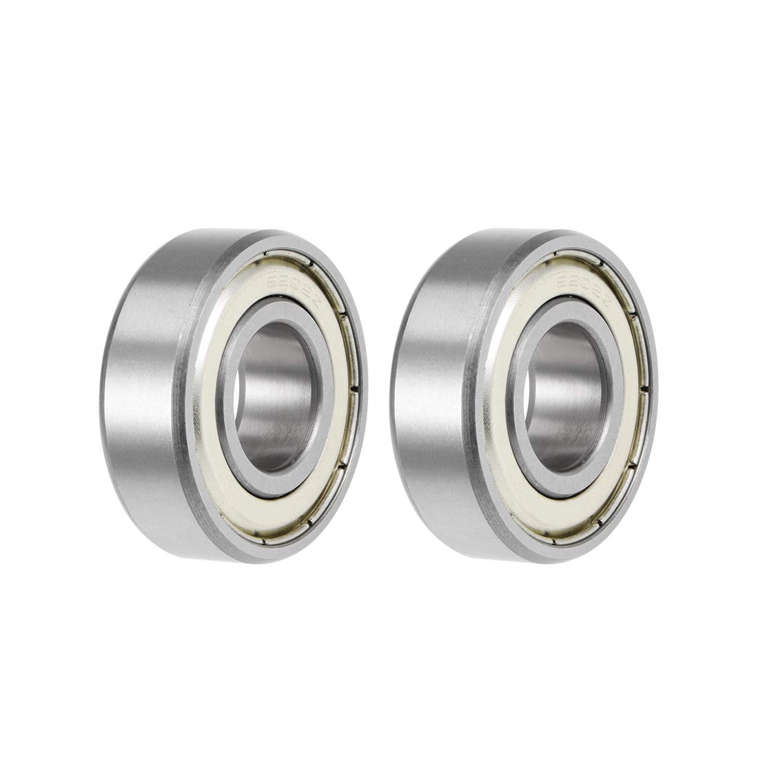6202ZZ Deep Groove Ball Bearings Z2 15mm X 35mm X 11mm Double Shielded Carbon Steel 2pcs