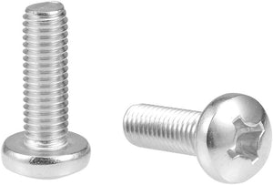 M8x25mm Machine Screws Pan Phillips Cross Head Screw 304 Stainless Steel Fasteners Bolts 5Pcs
