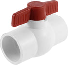 Water Supply 50mm to 50mm Full Port U-PVC Ball Valve Fitting Red White