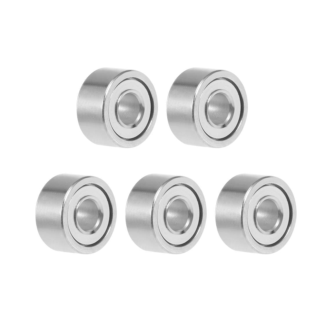 681XZZ Deep Groove Ball Bearing 1.5x4x2mm Double Shielded Chrome Steel Bearings 5-Pack