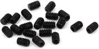 M1.6x2.5mm Metric Alloy Steel Hex Socket Set Cup Point Grub Screws Black for Towel Rack Door Knob 20pcs