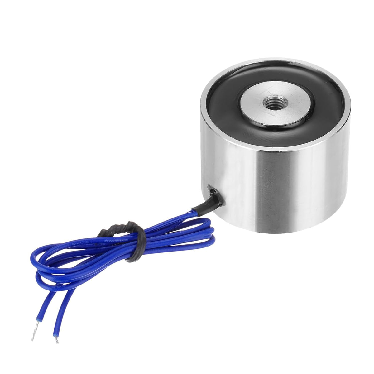Round Solenoid Electromagnet DC 12V 180N 55LB/25Kg Electric Magnet Electric Lifting Magnet for Automation Equipment
