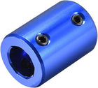 8mm to 10mm Bore Rigid Coupling Set Screw L25XD18 Aluminum Alloy,Shaft Coupler Connector,Motor Accessories,Dark Blue,4pcs