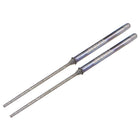 Mini Diamond Burrs Bits Grinding Drill Carving Rotary Tool for Glass Stone Ceramic 2.35mm Shank 1.2mm Cylinder Ball Nose 2 Pcs