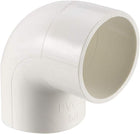PVC Pipe Fitting 50mm Slip Socket 90 Degree Elbow Coupling Connector White 10Pcs