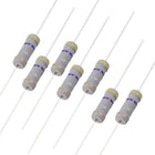 50Pcs 0.47 Ohm Resistor, 2W 5% Tolerance Carbon Film Resistors, 4 Bands for DIY Electronic Projects and Experiments