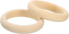 Wooden Bangle Bracelet, 2Pcs 78mm - Log Retro Macrame Rings, Unfinished Smooth Wood Circle, Wooden Rings for Crafts, Jewelry, DIY Making, Home Decor